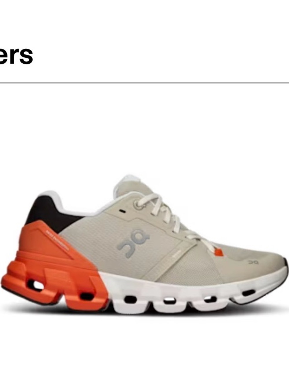 On Cloud Women's Athletic Shoe - Beige Orange
